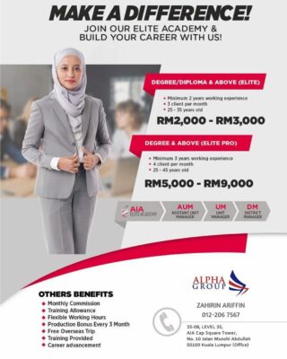 Industri Takaful semakin meningkat kerana kesedaran orang ramai betapa pentingnya perlindungan utk diri sendiri dan keluarga. Life is fragile. Sayangi keluarga kita. 
Jom join us! Bila mana banyak ketidakpastian berlaku kepada pendapatan anda, potongan gaji atau kehilangan pekerjaan atau sumber perniagaan, bidang takaful pula sentiasa berkembang! 
#AIAEliteAcademy
#ZahinSolutions
#MDA
#Joinourawesometeam
#0122067567